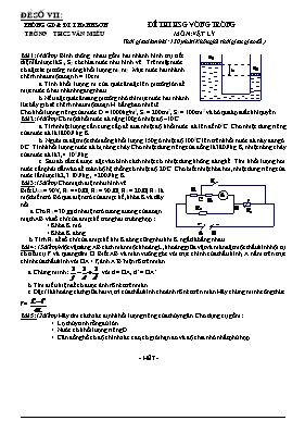 Một số đề thi học sinh giỏi Vật lí lớp 9 - Trường THCS Văn Miếu